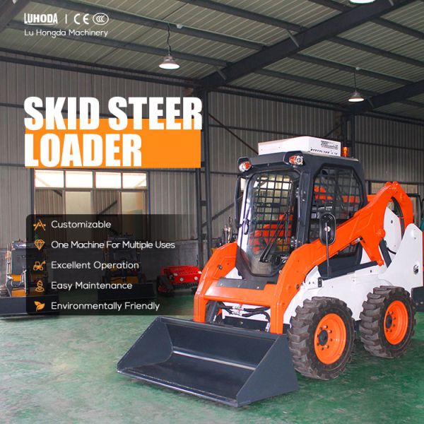 High Quality New Small Multifunction Mini Skid Steer Loader diesel Mini Wheel Skid Steer Loaders