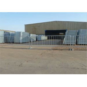 Iron Metal Flat Feet Event Crowd Control Barriers Pedestrian Barrier Fencing