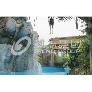 FRP Outdoor Water Park Lazy River Amusement Park Equipment For Children / Adults