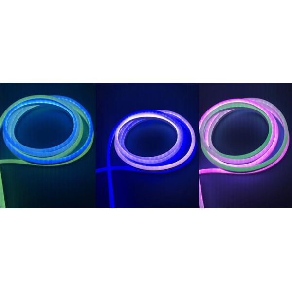 Outdoor Decorating Flexible LED Strip Light With Full Color 943S IC Silicone Material