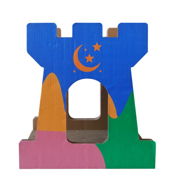 Castle Cat Scratch Board Hot Sales Scratcher Cat Play Toy Corrugated Cardboard