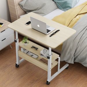 Eco-Friendly Partical Board Desktop Manual Height Adjustable Stand Up Desk for