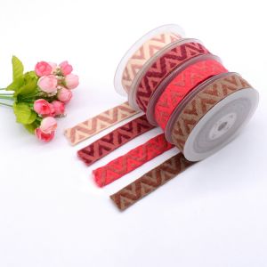 25mm Polyester Jacquard Webbing Trim For Shoes