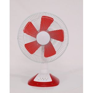 Rechargeable Table 12 Inch Solar AC DC Fan With Battery