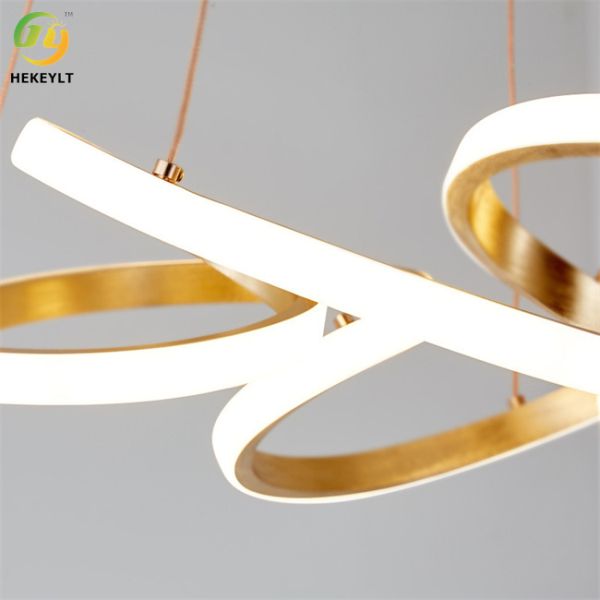 78 Watt LED Modern Ring Chandelier Dimmable Integrated