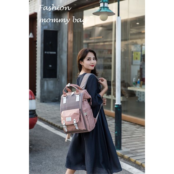 Fashion Mummy Maternity Nappy Bag Diaper Bag Large Capacity Travel Backpack Nursing Bag For Baby Care With Stroller Strap