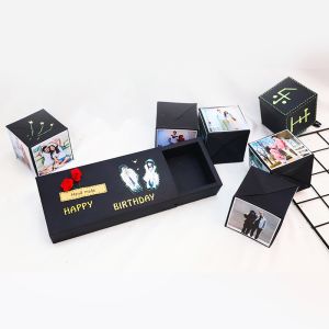 Magic Recycled Cardboard Packaging Chocolate Paper Box Rectangular Square CMYK