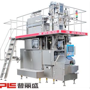200ml Slim Aseptic Carton Filling Machine 7500PPH for Milk, with Straw