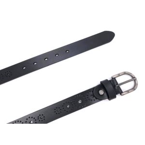 Handcraft Leather Fashion Ladies Belts With Alloy Pin Buckle Durable