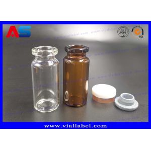 Manual crimper Sterile Glass Bodybuilding 10ml Vials With Caps