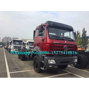 Red Military Use 6x6 Cargo Truck / Off Road Cargo Truck Adopt Benz Technology