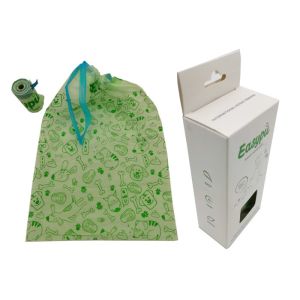 AS4736 Certified Earth Friendly Dog Poop Bags Compostable Drawstring