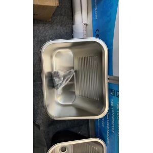 Embossed SS Utility Sink Nano Black Anti Scratch Gunmetal Kitchen Sink