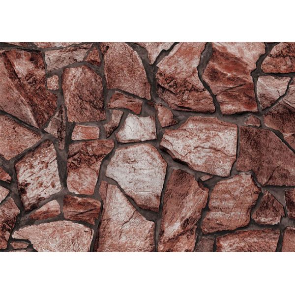 3D Effect Stone Pattern Durable Popular Wallpaper For House Wall With Pvc Material
