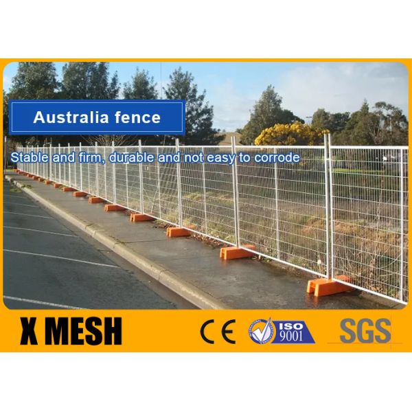Buy Pre Galvanized 2400x2100mm Temporary Fence Mesh Australia Standard With Base at wholesale prices