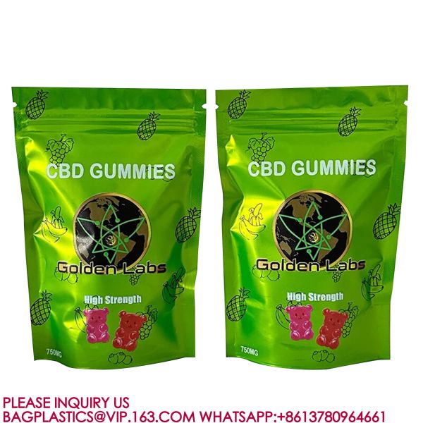 eco-friendly Foil Bag Self-Standing Zipper Bag Pla Packaging Candy Biscuit Nut Snack Bag