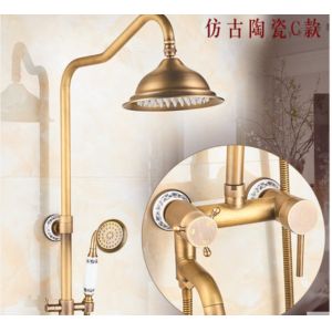 Luxury Copper Antique Shower European Rain Shower Faucets