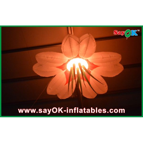Party Inflatable Lighting Decoration Orange / Green Customized