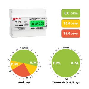 EM737 3*230/400V 10(100)A MID approved bi-directional modbus energy smart meter