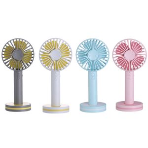 Macaroon Fan with mirror /souvenir hand held battery fan designs with logo with