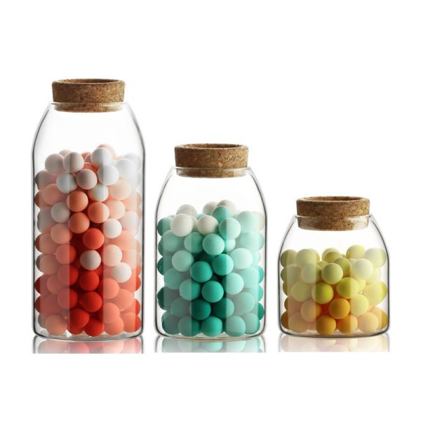 Buy 500ml Mouth Blown Kitchen Borosilicate Glass Jars at wholesale prices