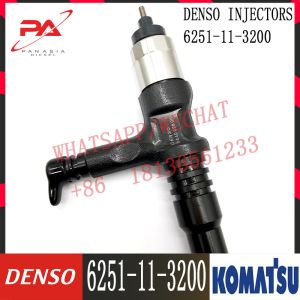 095000-6640 6251-11-3200 6251-11-3201 Komatsu Injector For SAA6D125E-5C/5D