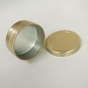 Recycled Material Round Aluminium Tins Container Waterproof For Cosmetic