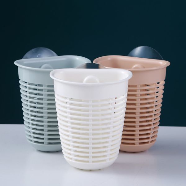 Buy Kitchen Bathroom Storage Basket Plastic Irregular With Suction Cup at wholesale prices
