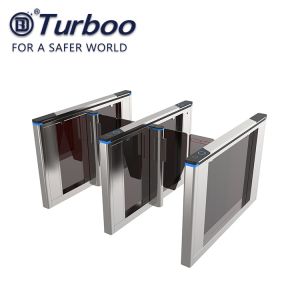 Optical Swing Barrier Gate , Fingerprint Controlled Access Turnstiles Security