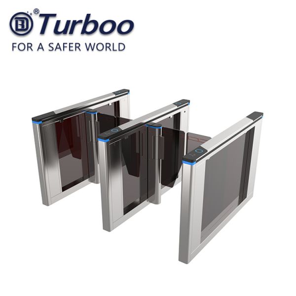 Optical Swing Barrier Gate , Fingerprint Controlled Access Turnstiles Security