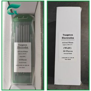 Blue WL20 Lanthanum Tungsten Electrode 4mm Diameter