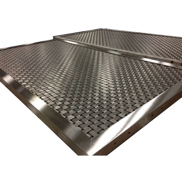 Buy Weave Rigid Mesh Type Elevator Cab Mesh Panel With Custom V Aluminum Frame at wholesale prices