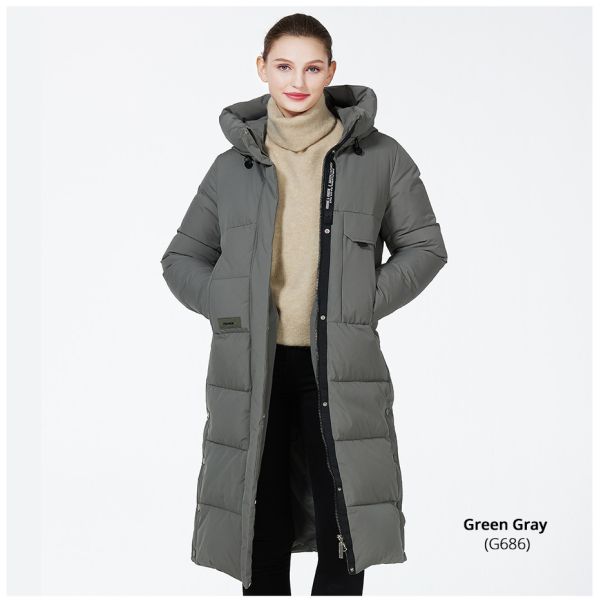 Buy Zipper Closure Ladies Puffer Jacket 63cm - 66cm Sleeve Length at wholesale prices