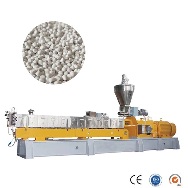 Parallel Co Rotating Plastic Granules Twin Screw Extruder Plastic Compounding