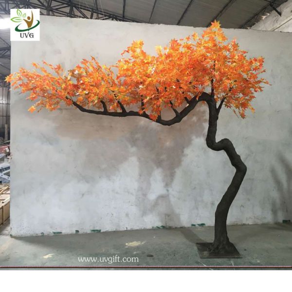 UVG garden ornament autumn fake dwarf maple tree for interior decoration 12ft high GRE071