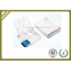 China LC SC Duplex Fiber Access Terminal Box White Color With Transparent Cover Lid on sale