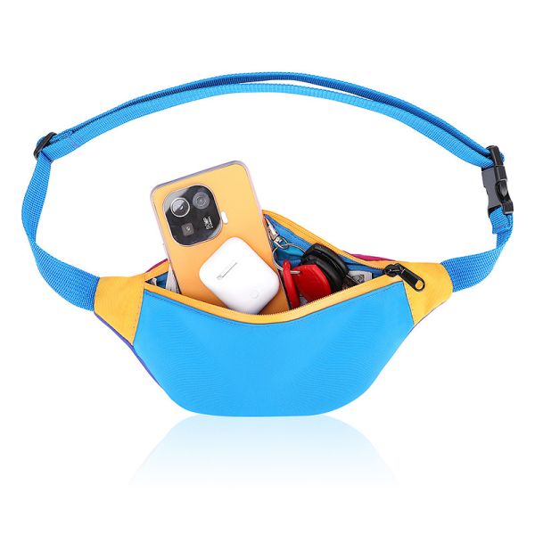 Strap Sling Waist Bag Women'S Nylon Fanny Pack 420D 11X2.3X4.3 Inch