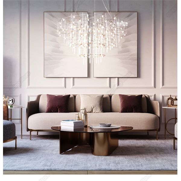 Modern Decoration Crystal Chandelier for Living Room Room Decor Stainless Steel Chandelier(WH-MI-447)