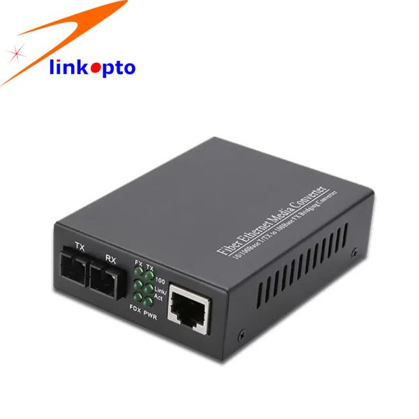 SM Dual Fiber SFP Media Converter 10 / 100M 80km 1550nm SC Connector