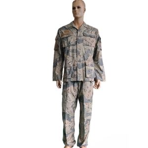 Outdoor Workwear Tactical 6 Pockets Camouflage BDU Military Uniform 65 Polyester