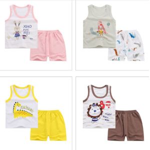 Sleeveless Cute Baby Boy Summer Clothes Random Combination Multiple Patterns