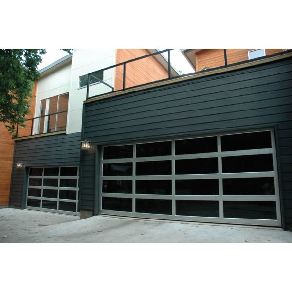 Buy Extruded Frame Full View Aluminum Garage Doors  Large Span Openings  For Villa at wholesale prices