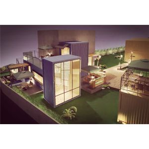 China High Strength Commercial Steel Buildings Powder Coated 6000mm * 2550mm * 2650mm on sale