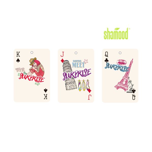 Promotional Customized Design Car Air Freshener Paper Custom Shape Hanging