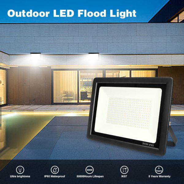 Aluminum Housing 90lm/W Outdoor LED Flood Lights Over 50000 Hours Lifespan