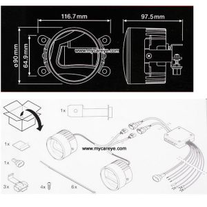Suzuki Celerio front fog lamp LED DRL daytime running lights For sale