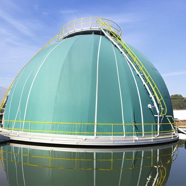 Double Membrane Biogas Holder for Lemon Processing Wastewater Treatment: