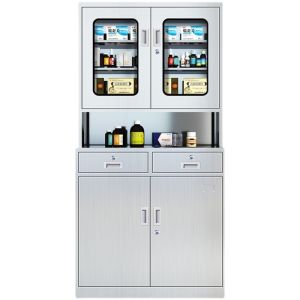90*40*180cm Specifications Stainless Steel Medicine Cabinet for Hospital and