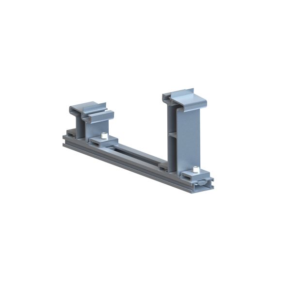 5 Degree Framed Flat Roof Solar Mounting System Commercial Ballasted Roof Mount Solar Racking