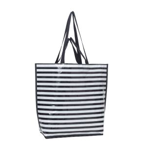 Zipper Closure Eco Friendly Woven Nylon Handle Reusable Bags